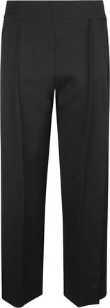 Courr&egrave;ges Snap Twill Flare Pant - Dames - Wijde Broeken - Zwart - XS - Leer - Broeken