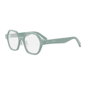 Celine CL50142F093 Geometric Full Rim Eyeglasses - Green