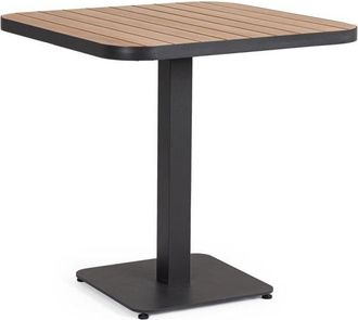 BIZZOTTO Premium Gartentisch Belmar 75 x 75 cm - Anthrazit/Natur