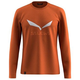 Salewa Solidlogo Dry L/S Tee Longsleeve f&uuml;r Herren | rot