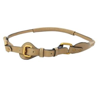 Chlo&eacute; Pre-owned Leather Belt - female - Chlo&eacute; Pre-owned - Vintage Belts - Brown - ONE SIZE - Pre-owned