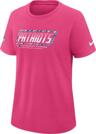Nike New England Patriots Crucial Catch Nike Womens Dri-FIT NFL T-Shirt in Pink | 03N868XZUL-F9R