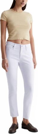AG - Adriano Goldschmied Farrah Skinny Ankle Jean In Pearl White