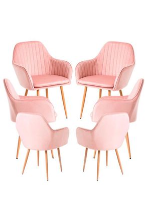 Regalos Miguel Regalos Miguel - Packs Sillas Comedor - Pack 6 Sillas Chic - Rosa