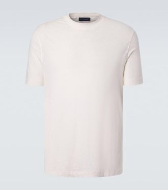 Thom Sweeney T-shirt in misto lino