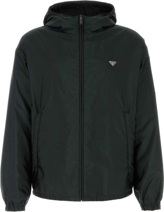 Prada Dark Green Hood Jacket