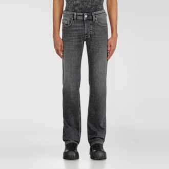 Diesel Regular Jeans Low Waist 1985 Larkee, Black/Dark grey, Button fly