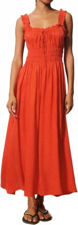 FRNCH Toto Maxi Dress In Orange