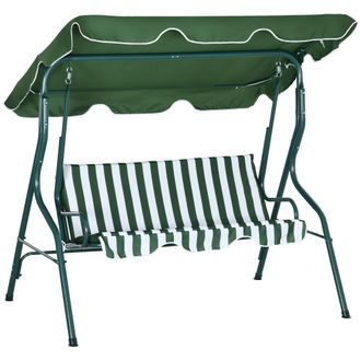 OUTSUNNY Columpio de jard&iacute;n 170x110x153 cm verde