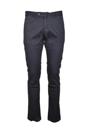 R3d W&ouml;&ocirc;d Slim Fit Grey Stretch Pants with Classic Details