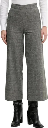 Benetton Broeken, Dames, Grijs, XL, Katoen, Cropped Broeken