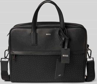 HUGO BOSS Laptoptasche aus echtem Rindsleder Modell ZAIR in Black, Gr&ouml;&szlig;e 1