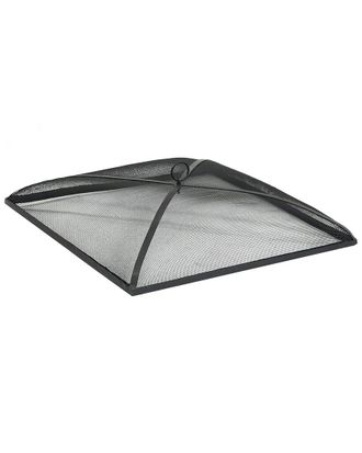Sunnydaze Spark Screen 24in Square Heavy-Duty Steel Mesh Fire Pit Cover Accessory