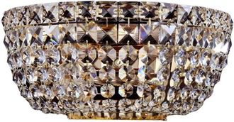 Maytoni Basfor Aplique de Pared Dorado Antiguo y Cristal, 2 Luces, E14