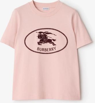 Burberry Knight Stamp Cotton T-Shirt