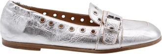 Laura Bellariva Cornwall Mocassins - Dames - Ballerinas - Grijs - 37 EU - Leer - Schoenen