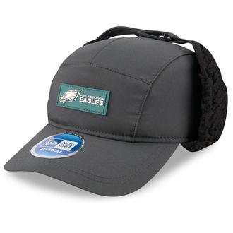 New Era Mens Charcoal Philadelphia Eagles 2025 Sideline Cold Weather Runner Dog Ear Adjustable Hat