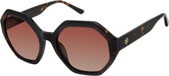 ANN TAYLOR ATP923 Polarized C01 Womens Sunglasses Tortoiseshell Size 52