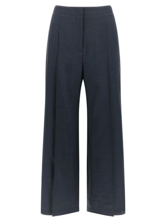 Theory Blue Deep Pleat pants