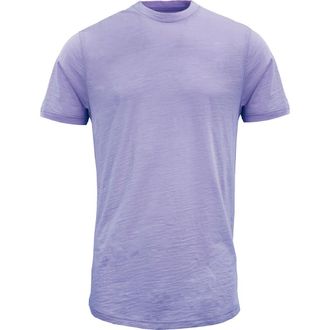 Lords of Harlech Cassius Merino Wool Jersey Crew Neck T-Shirt in Lavender at Nordstrom, Size Xx-Large
