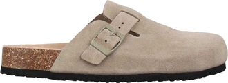 Jack Wills Leren muiltjes voor dames (Taupe)