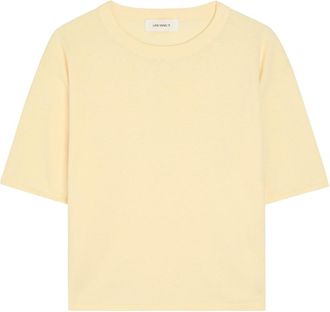Lisa Yang Rubie Cotton and Cashmere-blend T-shirt - Yellow - 2 (UK 12-14 / M-L)