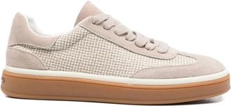 Sergio Moretti Wedge Fashion Sneakers - Dames - Sneakers - Beige - 39 EU - Su&egrave;de - Schoenen