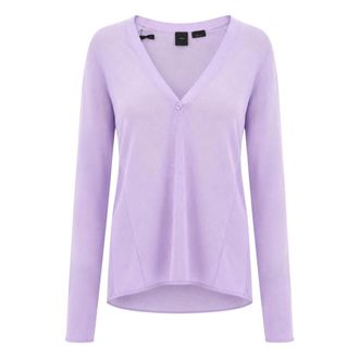 Pinko V-neck Knitwear - female - PINKO - V-neck Knitwear - Purple - M - Knitwear