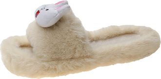 Generic Womens Winter Thermal Plush Slippers, Anti-Slip Indoor House Shoes Comfy Cute Animal Warm Non-Slip for Ladies Bedroom Home Slippers