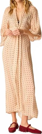 Natalie Martin Sarah Kimono Style-Dress In Polka Dot Creme