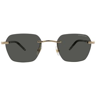 Montblanc Dark Grey Geometric Mens Sunglasses MB0270S 001 51