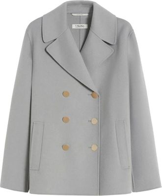 Max Mara Abrigo Margot de Doble Botonadura - Jackets - Mujer - Blanco - S