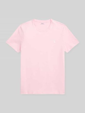 Polo Ralph Lauren Regular Fit T-Shirt aus reiner Baumwolle in Pink Melange, Gr&ouml;&szlig;e XXL