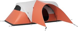OUTSUNNY 3000mm Waterproof Camping Tent w/ Porch & Sewn in Groundsheet