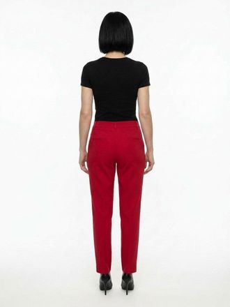 Dolce & Gabbana Wool-Elastane Trousers - Red