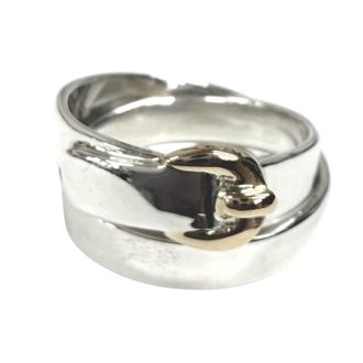 Herm&egrave;s Gold Silver Band Ring (Pre-Owned)