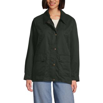 Lands End Waxed Barn Jacket in Dark Green at Nordstrom, Size X-Large