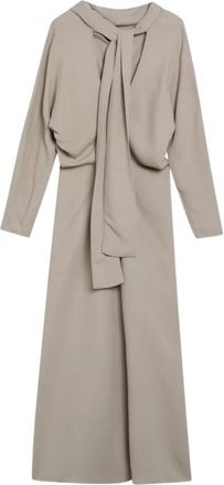 Toteme Jurk met ceintuur in de taille - Dames - Casual kleedjes - Beige - XS - Kleedjes