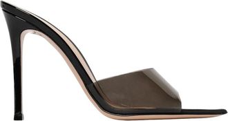 Gianvito Rossi Black Heeled Ankle-Strap Sandals - female - Gianvito Rossi - Heeled Mules - Black - 2 UK - Shoes