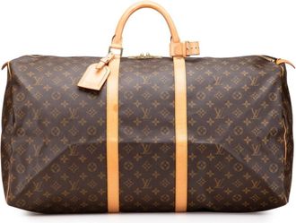 Louis Vuitton Monogram Brown Pvc Leather Boston Bag (Pre-Owned)