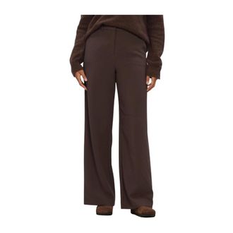 Moss Copenhagen Michelle HW Wide Pants Regular - Dames - Broeken - Bruin - Maat: XS
