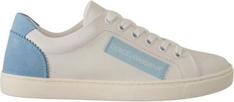 Dolce & Gabbana Low Top Sneakers - Dames - Sneakers - Wit - 35 EU - Leer - Schoenen