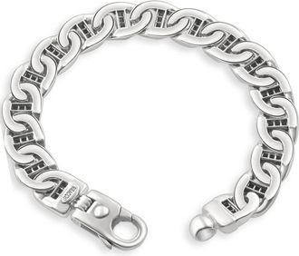 Pompeii3 Mens 14k Gold (79gram) or Platinum (127gram) 12mm Link Bracelet 8.5
