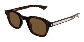 Saint Laurent SL 880 006 Mens Sunglasses Tortoiseshell Size 45 - Free RX Lenses - Free RX Lenses