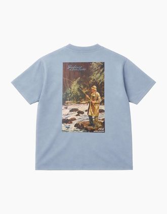 Barbour Mens Barbour 1956 Graphic Oversized T-Shirt - Blue - Size: 42