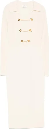 Elisabetta Franchi Knit Dress With Jewel Chains