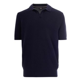 HUGO BOSS Tops, Heren, Blauw, M, Katoen, Polo Shirts
