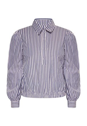 Dreimaster Dreimaster Bloes met lange mouwen Dames witblauw