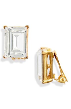 Kenneth Jay Lane Crystal Stud Earrings in Gold at Nordstrom