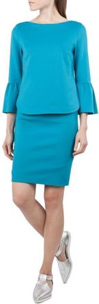 Akris Jersey Miniskirt in Turquoise at Nordstrom, Size 8